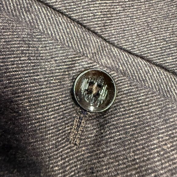 Valentini Flannel Twill Cotton Trousers Brown Pants Made in Italy Soft W 36 - Picture 10 of 10